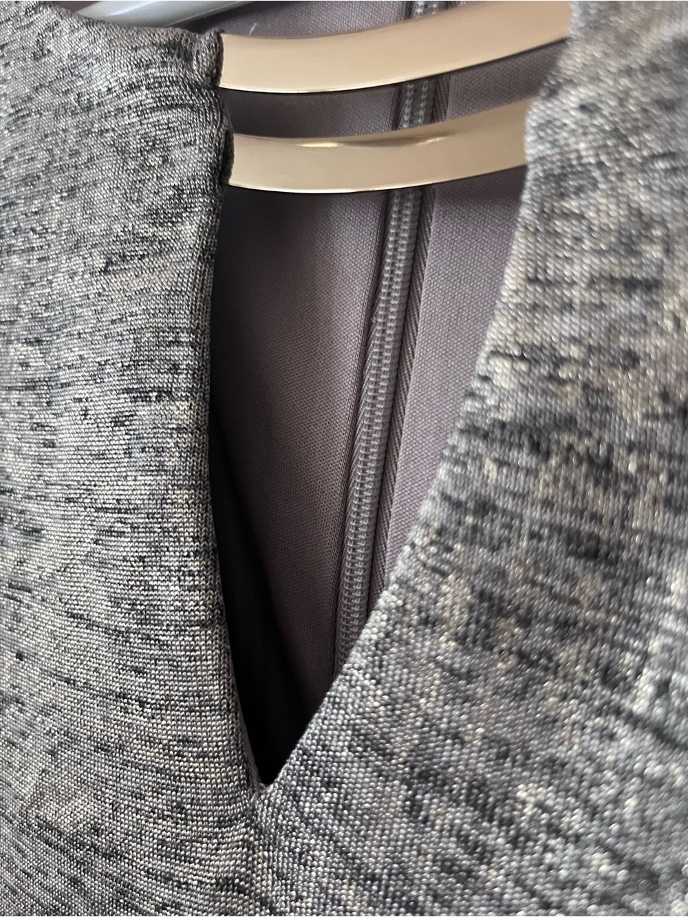 Vince Camuto Heather Gray Textured Knit Dress